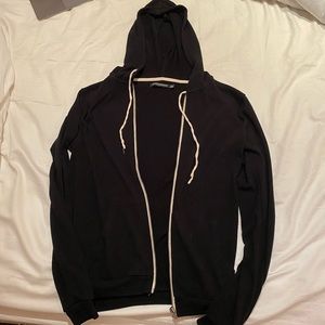 Brandy Melville Black Zip Up Hoodie
